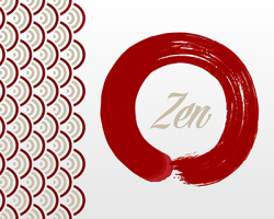 Zen circle background
